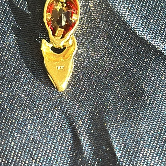 14k gold semi precious stones bracelet - Picture 5 of 6